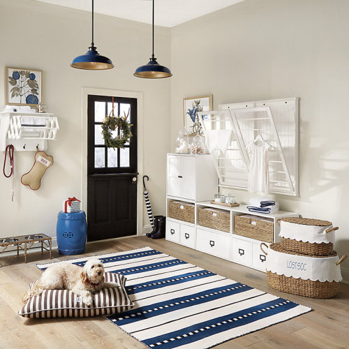 BW Wicker Stacking Storage Baskets