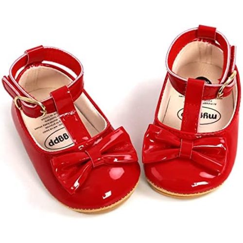 Baby Shoes Mary Jane Flats Non Slip Soft Sole Infant Toddler Sneakers First Walkers Party Christmas Dress Shoes