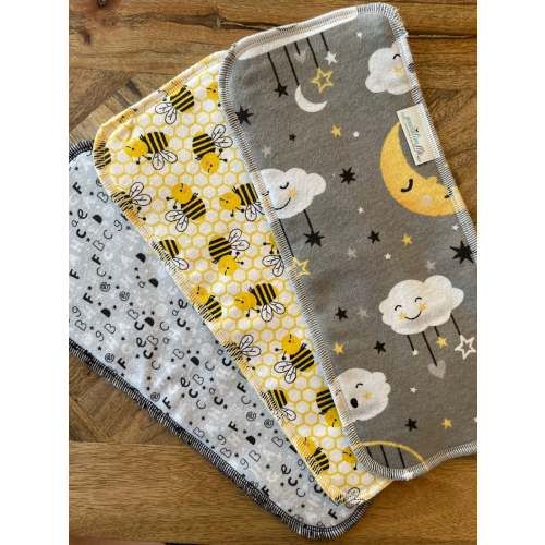 Cloth Diaper Inserts, Diaper Doublers, Gender Neutral Baby, 12 Pack, Baby Shower Gift, Diaper Liners, Cloth Diaper Liners, Overnight Liners