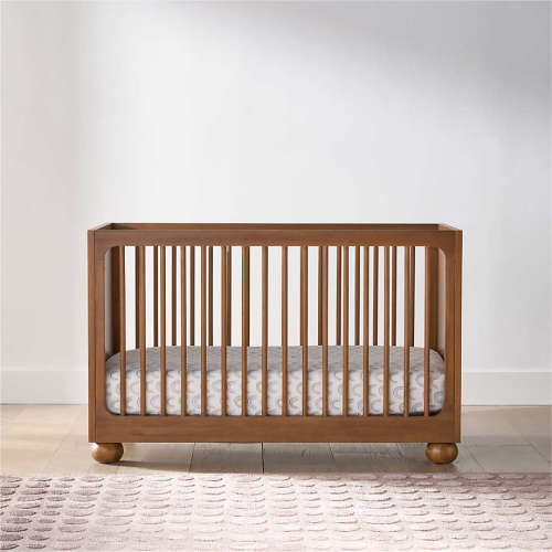Emery Walnut Wood Convertible Crib