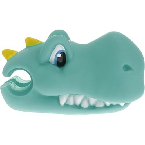 Kisangel Scooter Accessories Head Toy Dinosaur Scooter Accessories Cartoon Bicycle Handlebar Decoration for Girls Boys Bike Handlebar Scooter Handgrip