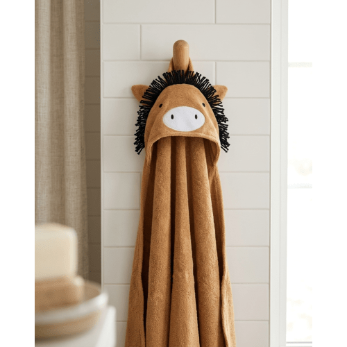 Honey Pony Organic Cotton Hooded Towel