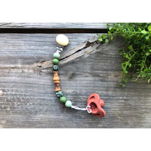 Handmade Duck Call Pacifier Clip, Camo, Silicone Beads, Baby Shower Gift,  Accessories