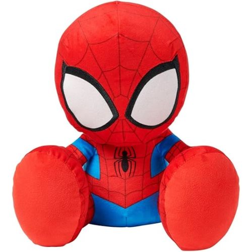 Disney Store Official Spider-Man Big Feet Plush - Spiderman Plush with Embroidered Features, Print Costume Details, Soft Fill, Oversized Feet - 11" Marvel Plushie
