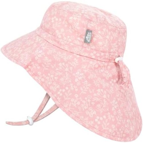 JAN & JUL Girls' Grow-with-Me Cotton Xplorer Sun Hat with Large Brim