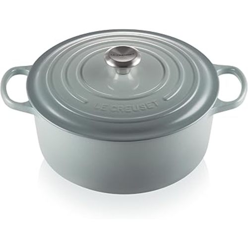 Le Creuset Enameled Cast Iron Signature Round Dutch Oven, 7.25 qt., Sea Salt