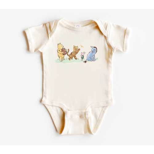 Winnie the Pooh and friends baby bodysuit