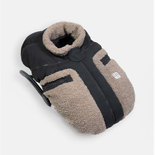 Car Seat Cocoon - Teddy Appliqué