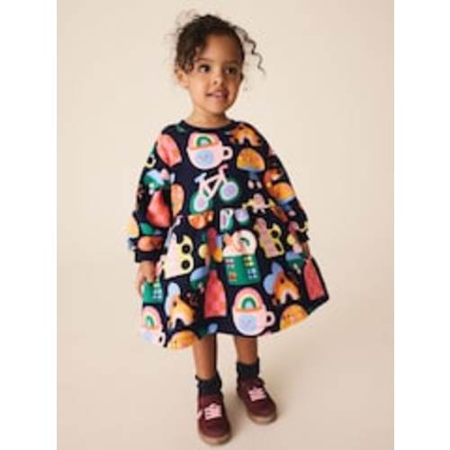 Ladybird Rainbow Long Sleeve Sweat Dress from Next USA