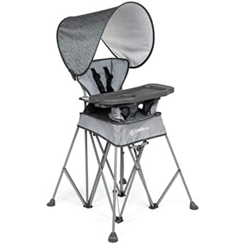 Baby Delight Go with Me Uplift Deluxe Portable High Chair, Elephant Grey