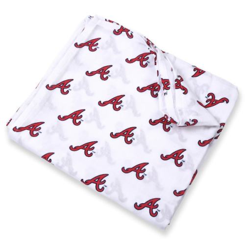 Infant Atlanta Braves Three Little Anchors White 47'' x 47'' Muslin Swaddle Blanket