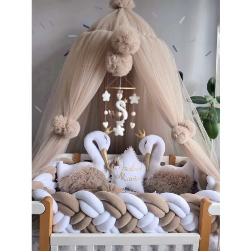 Neutral Baby Bedding Set - Cappuccino Crib Set