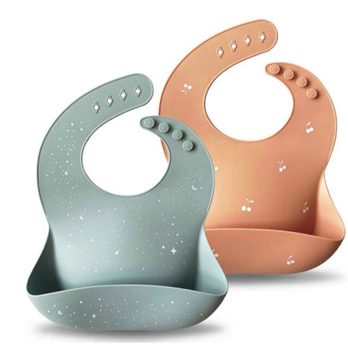 Silicone Baby Bib - 2 Pack