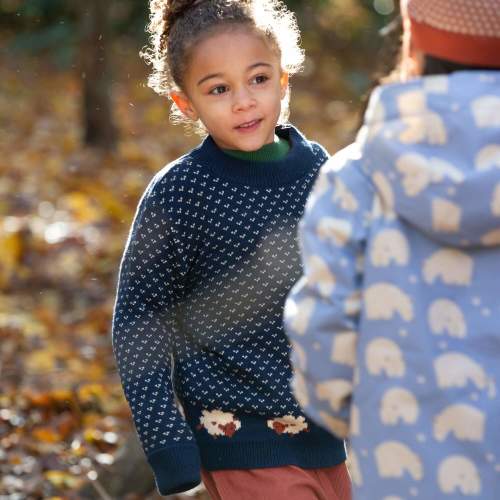 Navy Sheep Snuggly Knitted Jumper – Little Green Radicals