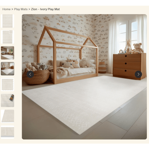 Zion Play Mat - Ivory | Tumble Living