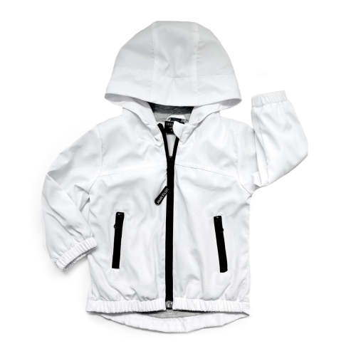 Zip-up Windbreaker - White