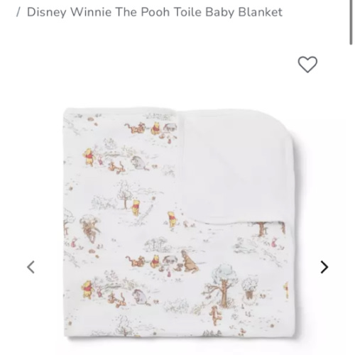Baby Jet Ivory Toile Disney Winnie The Pooh Toile Baby Blanket by Janie and Jack