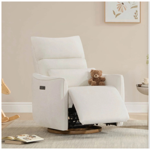 Janice Power Swivel Nursery Glider Recliner with Power Headrest
