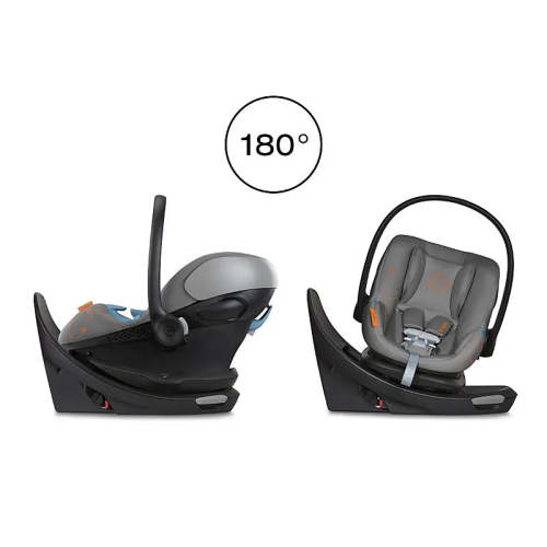 Cybex Aton G Swivel Infant Car Seat with SensorSafe - Lava Grey