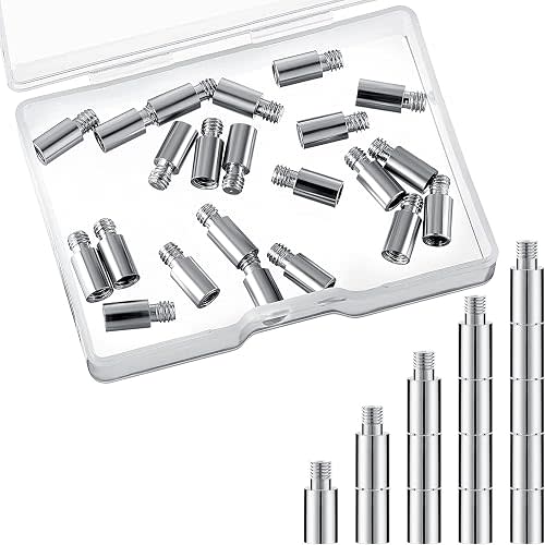 Hotop 40 Pcs Scrapbook Extension Posts Screws Album Scrapbook Extender