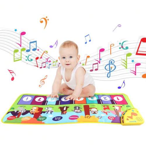 Christmas Decoration Children's Musical Toy Piano Mat With Animal Sound Effects Soft Keyboard, Early Education Toy Gift, Suitable For Students, Stationery, Learning Supplies, Children's Toys, Etc. | SHEIN USA