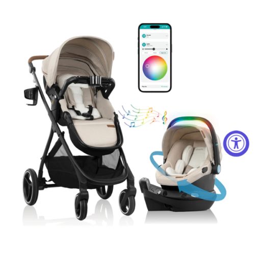 Shyft Intuiti+ Travel System featuring Revolve180 LiteMax™ NXT Rotating Infant Car Seat with SensorySoothe