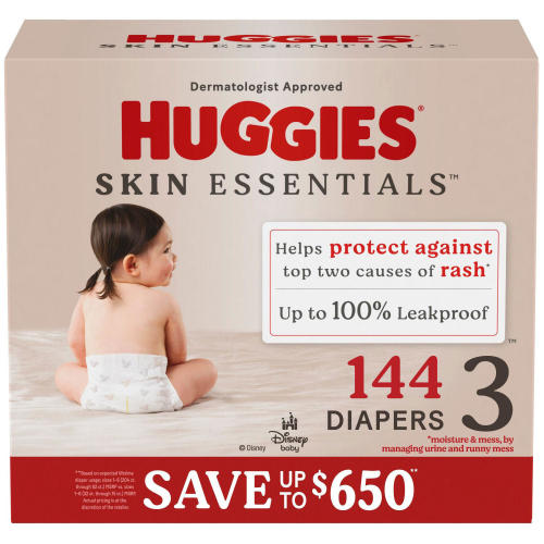 Huggies Skin Essentials Baby Diapers, Sizes 1-6 - Sam's Club
