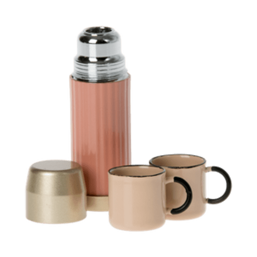 Thermos and Cups Set, Soft Coral - Maileg Accessories for Mice - Maileg USA