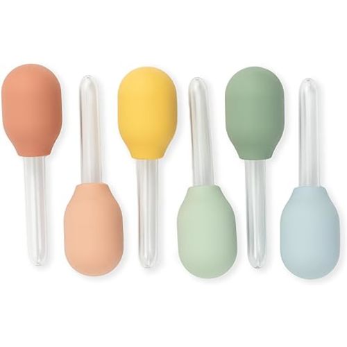 Inspire My Play 6 x Pastel Liquid Droppers For Kids Crafts - Sensory Play Pipettes for Kids - Sensory Play Toys and Accessories
