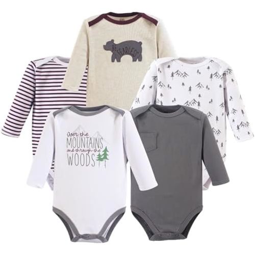 Luvable Friends Hudson Baby Long-Sleeve Bodysuits 5pk