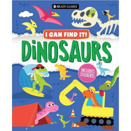 I Can Find It! Brain Games - I Can Find It!: Dinosaurs - Includes Stickers!, (Hardcover)