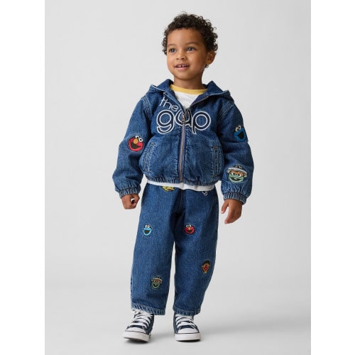 Baby & Toddler Sesame Street Pull-On Barrel Jeans