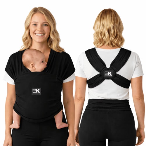 Baby K’tan Original Baby Wrap Carrier Infant and Child Sling Pre Wrapped for Babywearing No wrapping, Carry Newborn up to 35 lbs BLACK| SIZE: X-LARGE| WOMEN SIZE : 22-24 | SEE SIZE CHART