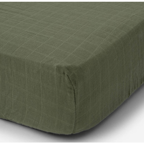 Little Unicorn Cotton Muslin Crib Sheet | Fern