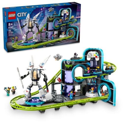 LEGO City Robot World Roller-Coaster Park Toy Building Set 60421