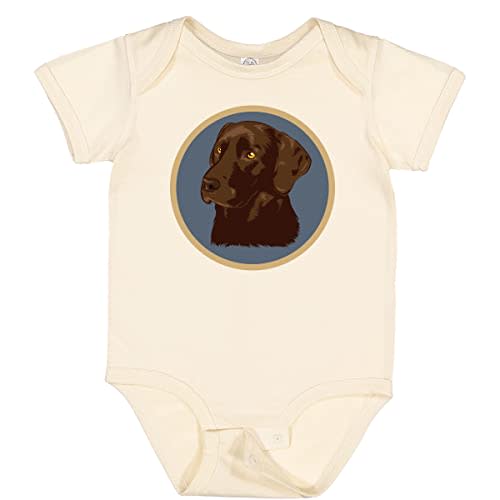 inktastic Labrador Retriever Chocolate Lab Dog Baby Bodysuit