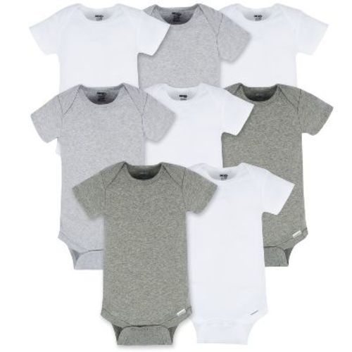 Onesies Brand Baby Neutral Short Sleeve Onesies Bodysuits - Neutrals - 3-6 Months - 8-Pack