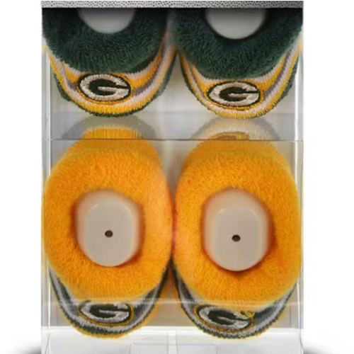 Green Bay Packers Pro Stripe DST Baby GREEN Bootie Boxed Set - 90295053