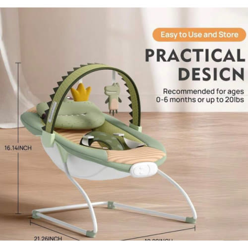 Baby Bouncer,Portable Baby Bouncer For Infant,Modern Baby Bouncer Seat,Infant Bouncers With Music For Babies 0-6 Months Up To 20 Lbs Lightweight For Indoor And Outdoor As Hallowee & Christmas Gifts