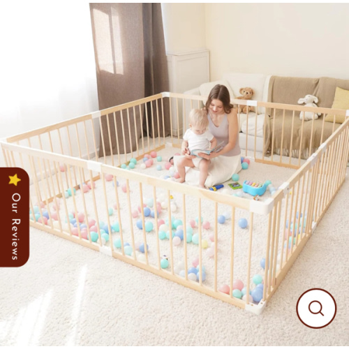 Natural Timber Baby Playpen