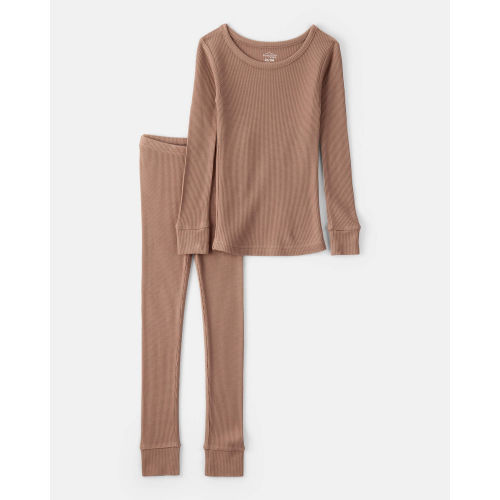 Kid PurelySoft Long-Sleeve 2-Piece Pajamas - Brown - Carter's | Carter's