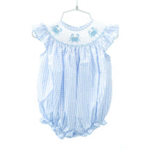 Crabs Smocked Birdie Bubble