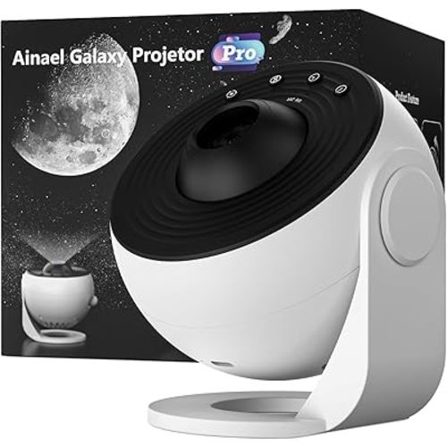 Galaxy Projector, Star Projectors Home Planetarium Space Ceiling Starry Sky Night Light with 3 HD Glass Slides, Galaxy Projector Pro for Kid Adult Bedroom Birthday Gift