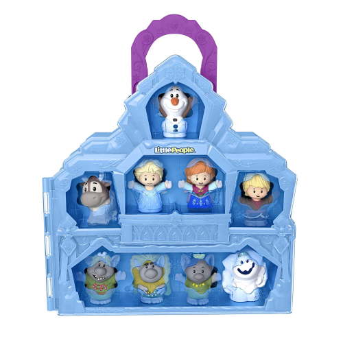 Disney Frozen Castle Playset with 9 Figures, Carry Along Case