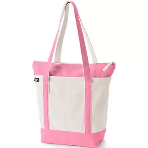Medium 5 Pocket Open Top Canvas Tote Bag | Lands' End