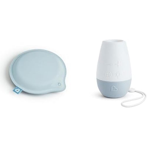 Munchkin Baby and Toddler Sleep Soother Set - Lulla-Vibe Vibrating Pad and Shhh… White Noise Sound Machine and Night Light, Great for Travel