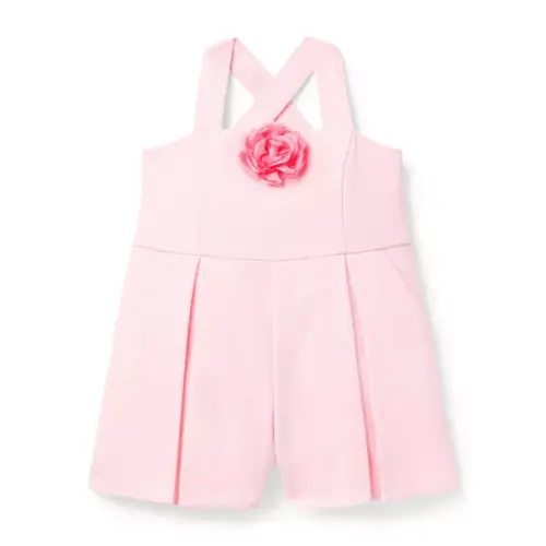 Girl Pink Confection The Rosette Romper by Janie and Jack