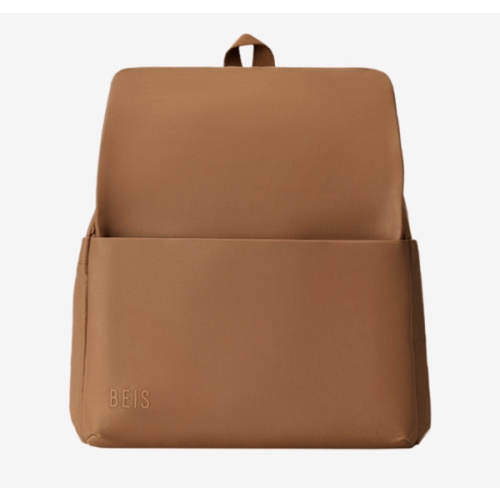 The Everyday Diaper Backpack in Camel Nylon