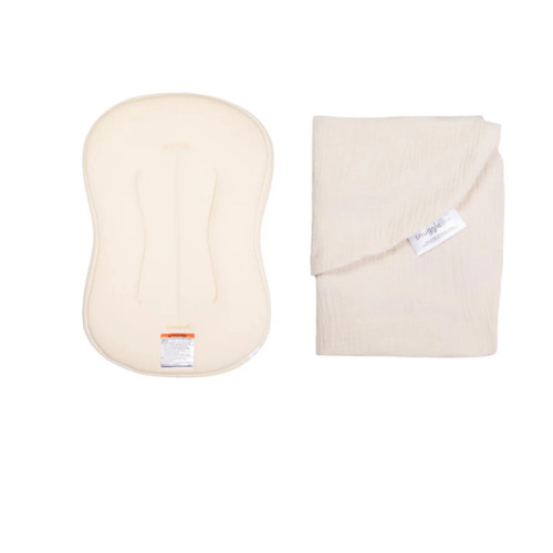 Lounger Curve + Muslin Cover Set | Natural