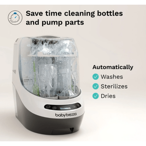 Bottle Washer Pro - All In One Baby Bottle Washer, Sterilizer, Dryer (White)